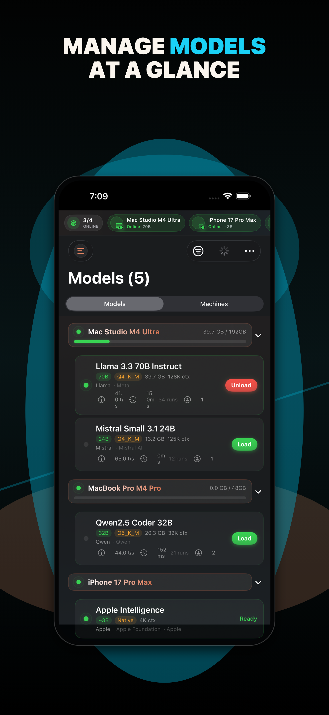 Model inventory screenshot